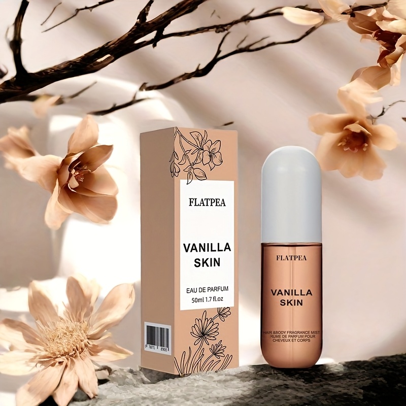 TEMU 1.7oz Vanilla Coconut Body & Hair Perfume Spray - Eau De Toilette, Bpa-free, Long-lasting Floral Scent, Ideal Birthday Valentine's Christmas Gift For Women