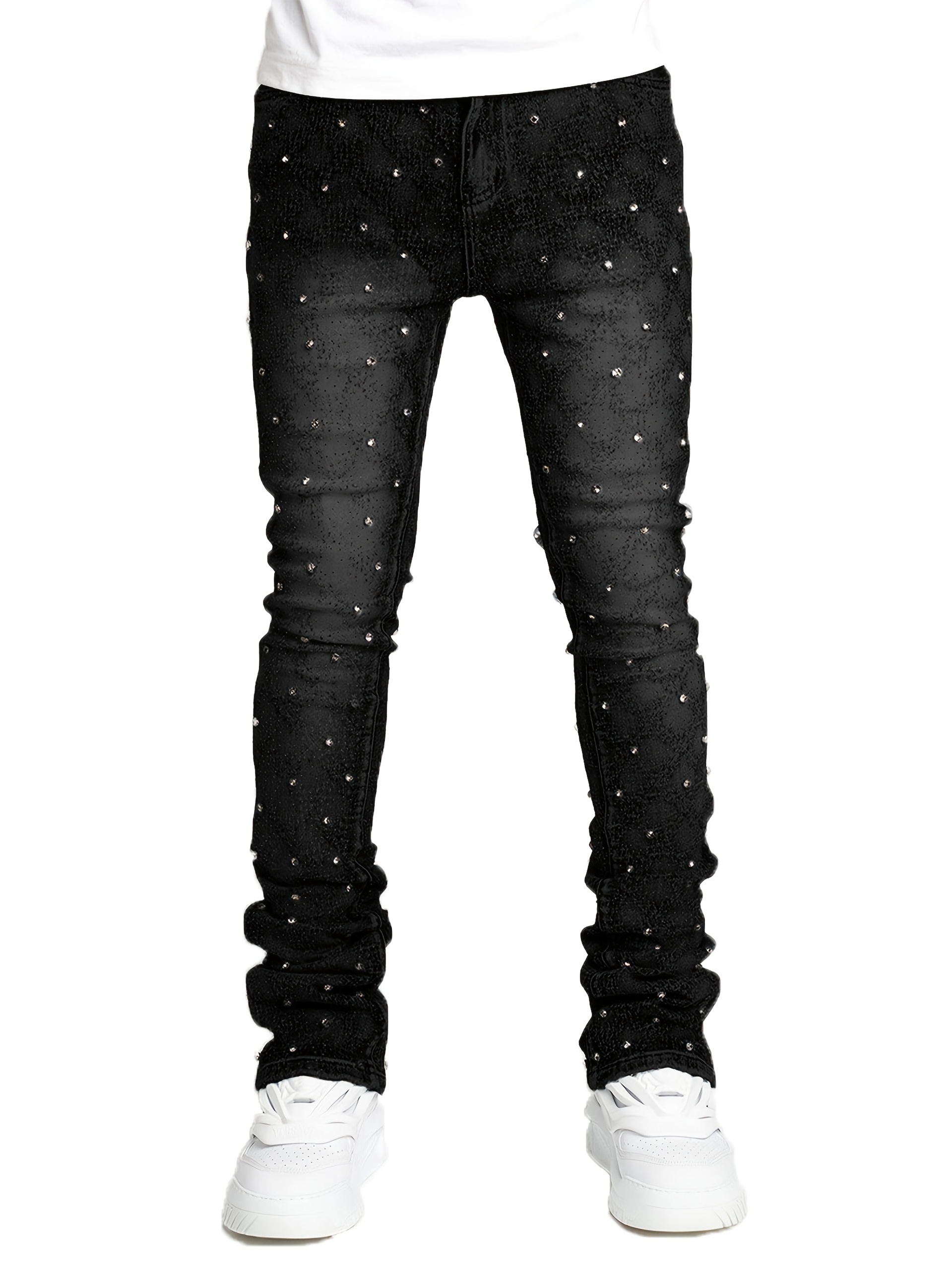 sparkly jeans sold on Temu United States
