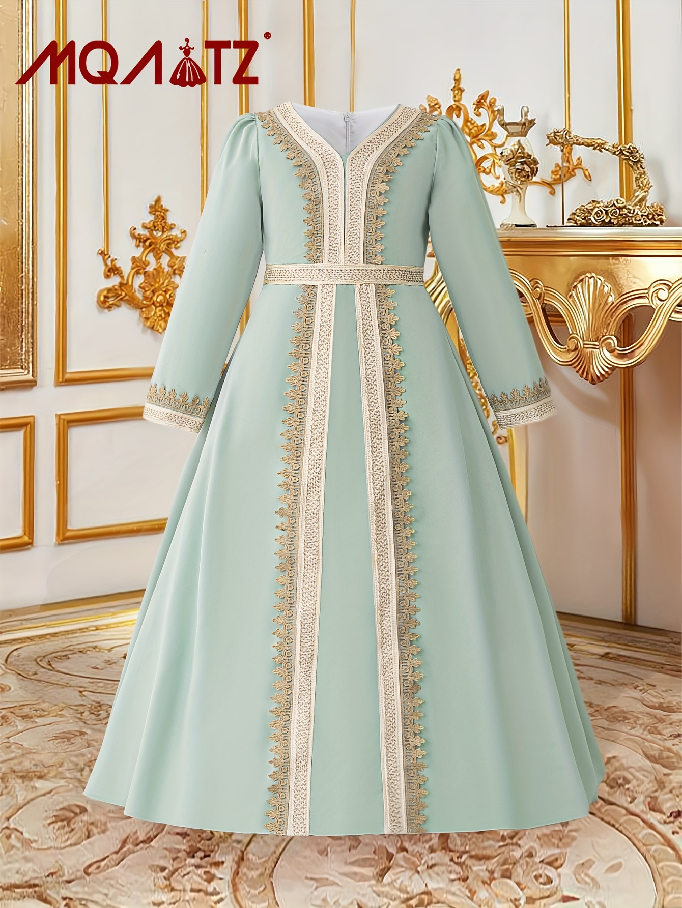 vestido abaya árabe niñas vestido tradicional musulmán Temu Spain