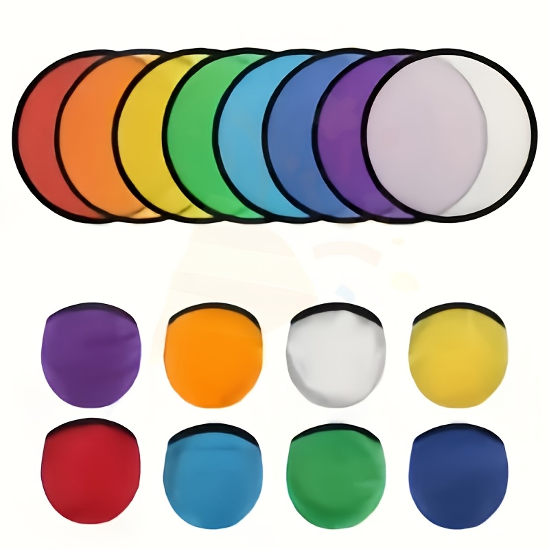 TEMU 16pcs Foldable Cluster Fans - 8 Fans   8 Storage Bags, Easy To Store, Reusable, Diy Fan Surfaces, Vibrant Colors, Suitable For Daily Use, Party