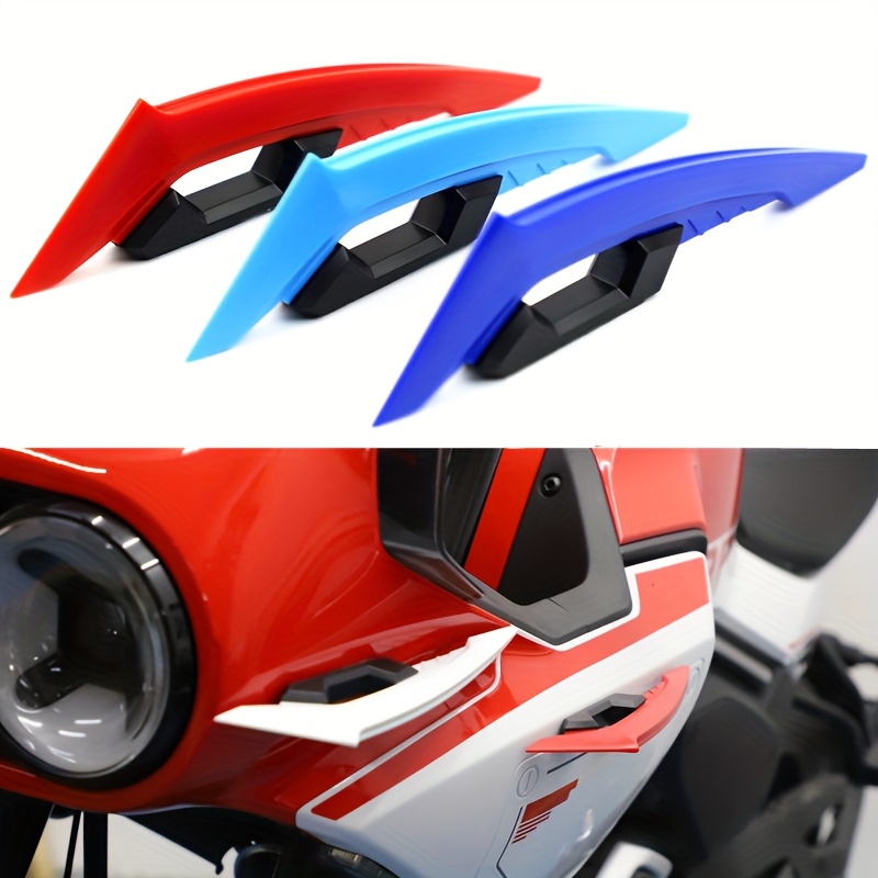 Lot De 2 Ailerons De Moto Zcargel Pour Moto - Aileron Aérodynamique Universel - Pour La Plupart Des Motos électriques Et Scooters