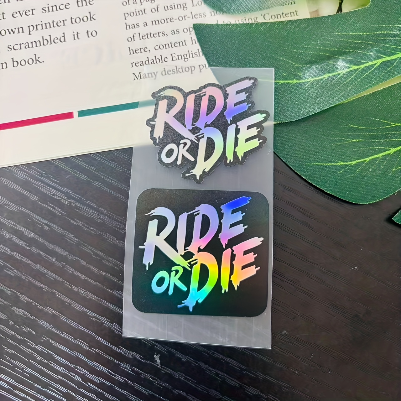 2pcs Set Of Creative Laser Riding And Death Motorcycle Stickers Suitable For Car , Bicycle, Road Bike Universal, Waterproof Sunscreen Outdoor Riding Enthusiasts