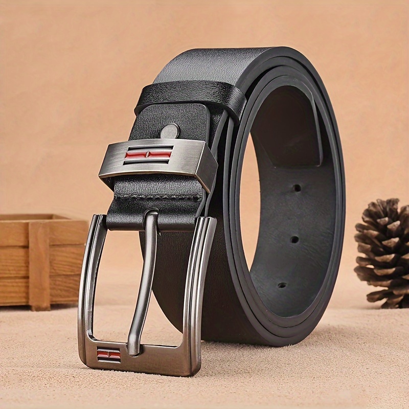 

Men's Pu Leather Belt With Alloy For Jeans, Casual And Business Wear
