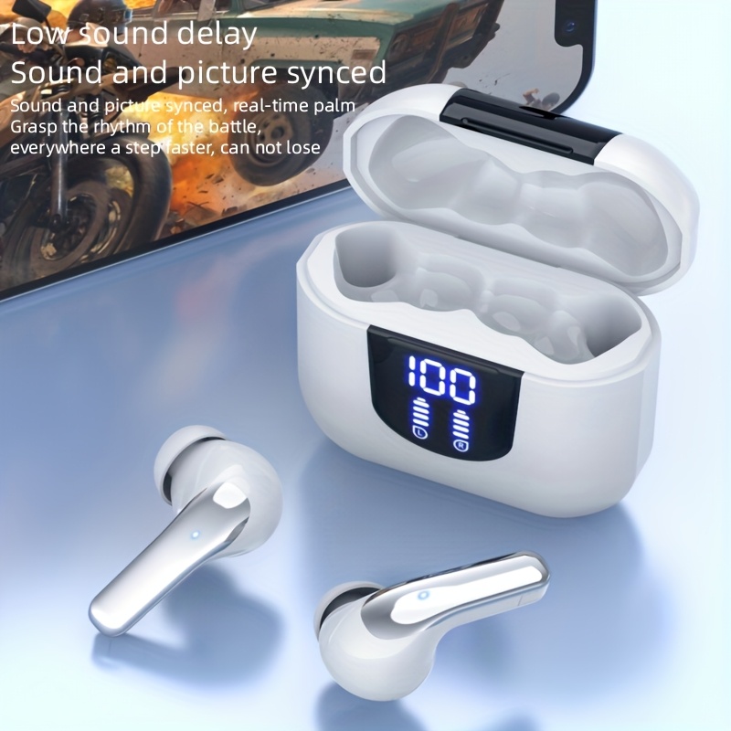 Fones de Ouvido Sem Fio, Bluetooth 5.4, Alto-Falantes de 13mm 6