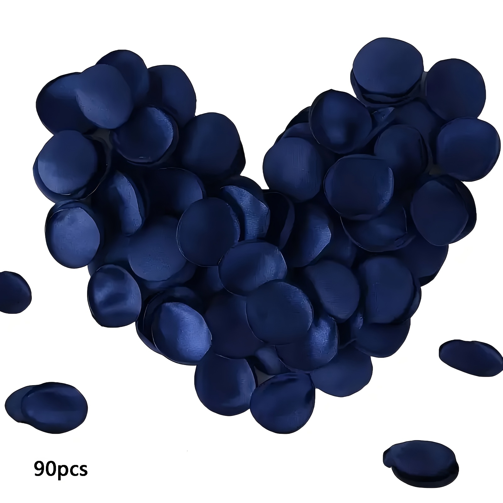TEMU 90/190pcs Pétales de Rose, Pétales de Fleurs Bleu Marine pour Panier de Fleurs de Mariage, , Décoration de Table de Dîner, Centres de Table, de