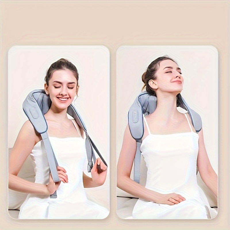 for shoulder massager with heat therapy usb rechargeable odorless for and relaxation details 2