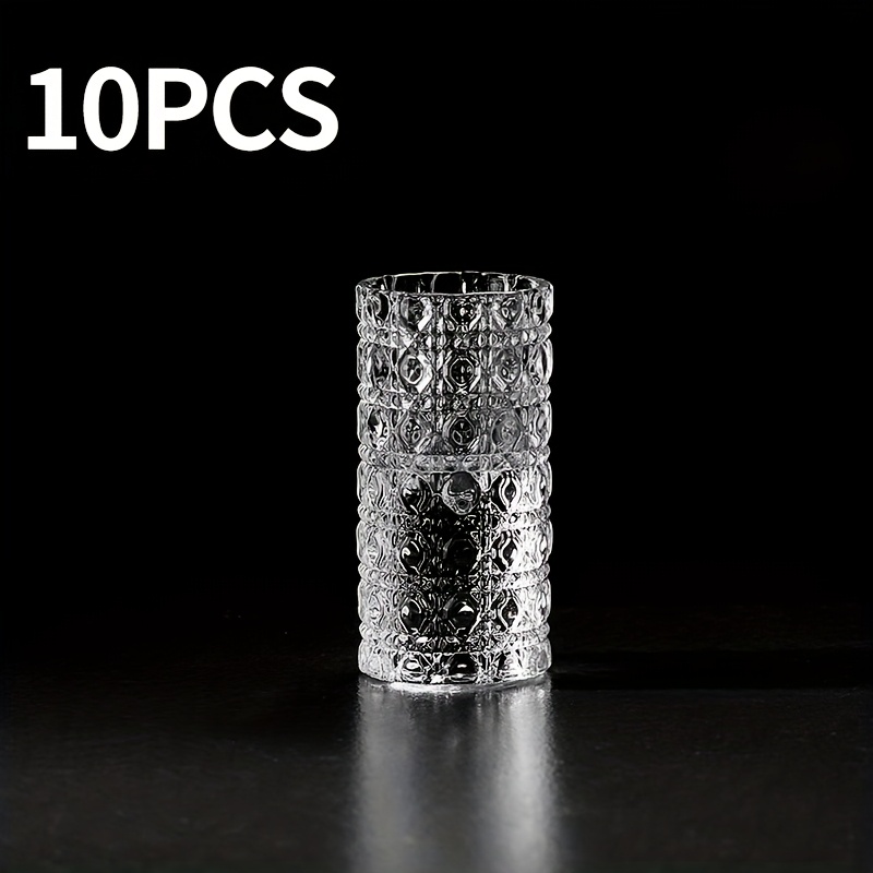 TEMU 6-pack, 8-pack, 10-pack Liquor Glass Set, 20ml/1oz Whiskey Shot Glasses, Transparent Round Shot Glasses For Vodka, Whiskey, Tequila, Espresso