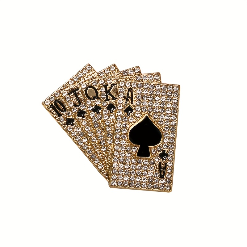 1pc Of Alloy Brooch Shaped Like A With Rhinestones – A Trendy Accessory For Everyday Use For Women