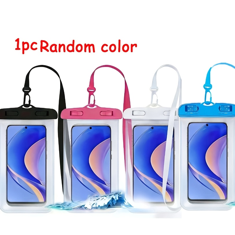 TEMU 1pc Random , Universal Phone Pouch, Swimming Underwater Phone Case, Beach Phone Dry Bag, Smartphone Sports Bag, Sports Bag, Holiday Travel