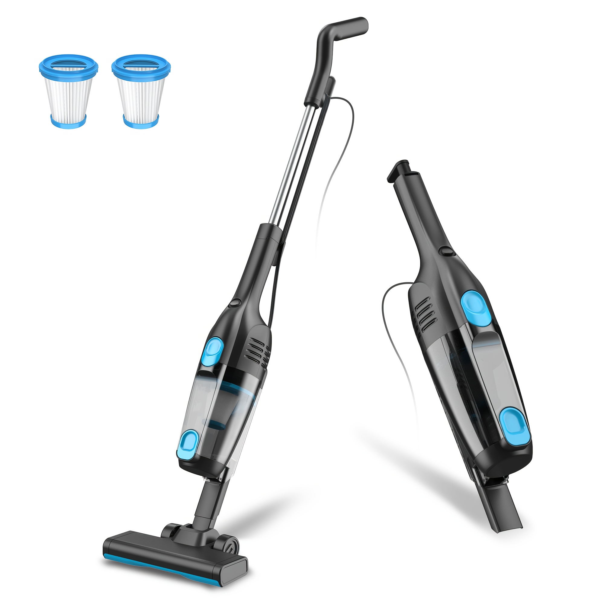 E-shop Ultra-Leichter Kabelstaubsauger mit starker Saugkraft, Kabelgebundener Staubsauger mit 1L großem Staubbehälter, freistehendem Design, 6-stufigem