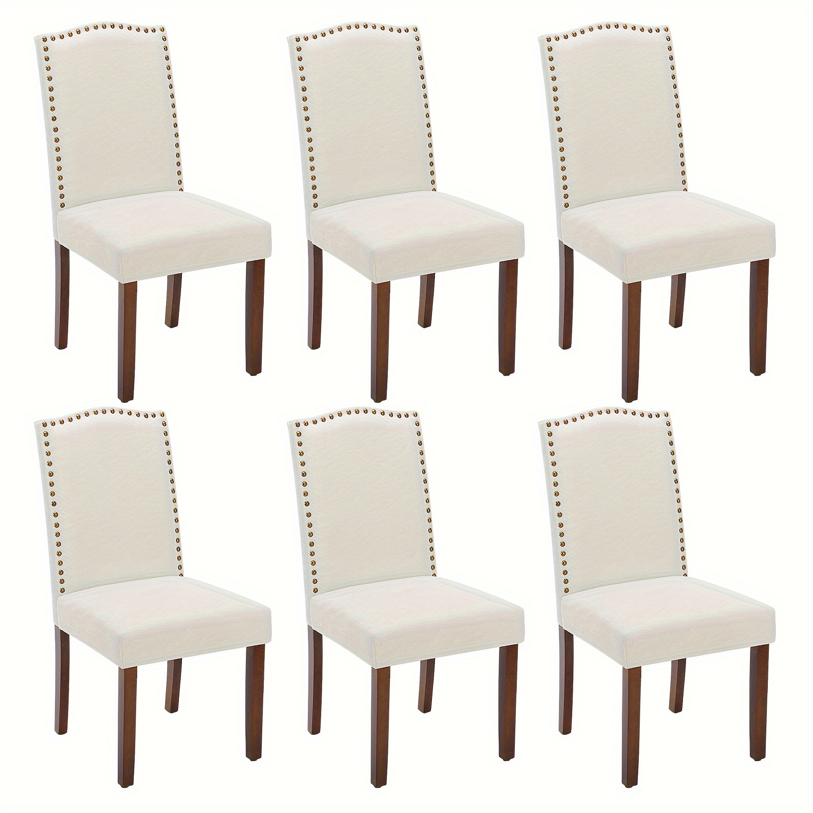 

Antonia A Set Of 6 Padded Dining Chairs Decorations And Wooden , Suitable For Homes, Dining , , And