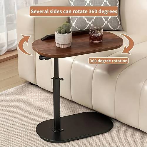 photo de l'article table dappoint réglable de c, table dappoint mobile moderne pliable avec réglage de - rotation à 360°, construction durable, convient aux chambres, salons, bureaux