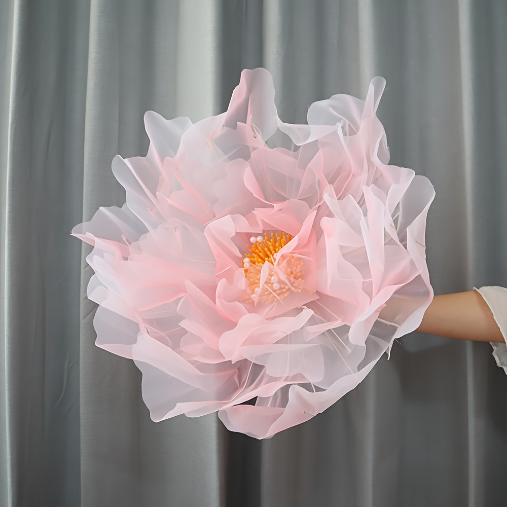 TEMU 70cm Spray-colored Peony Artificial Flowers For A Romantic Atmosphere For Valentine's Day, Home And Garden Decoration, Mall Window Displays,