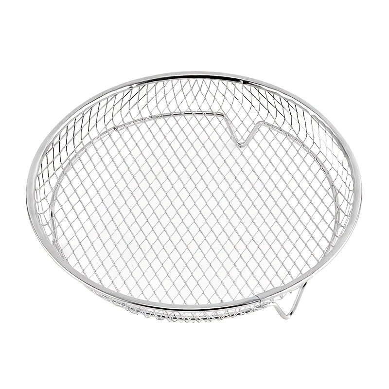 Stainless Steel Multi-use Steamer & Grill Rack - Stackable, Oil Filtering, Air Fryer Accessory For Kitchen And Dining