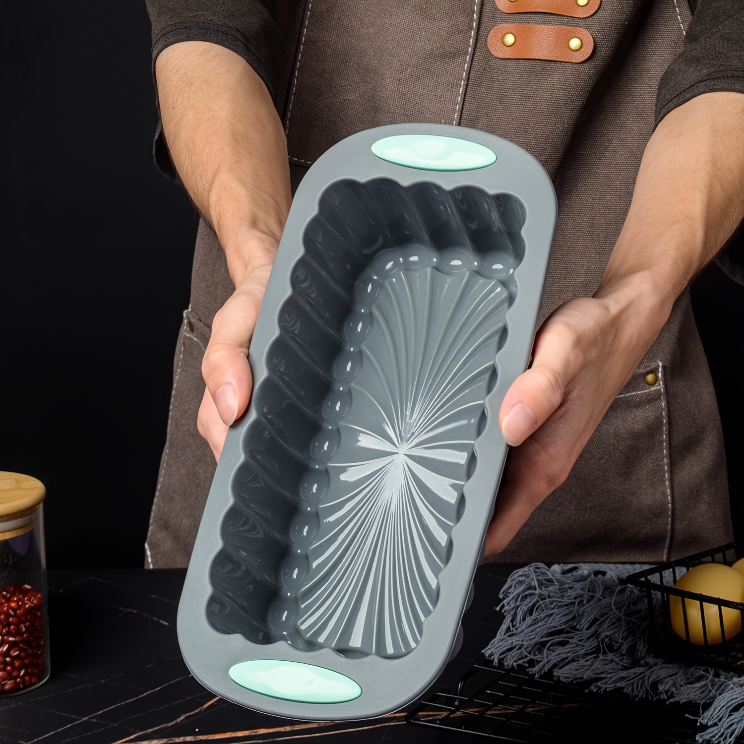 A Single Piece Silicone Bread Mold, A Thick Rectangular Silicone Bread Pan, Ideal For Baking Cakes, Bread, Brownies, And Custards