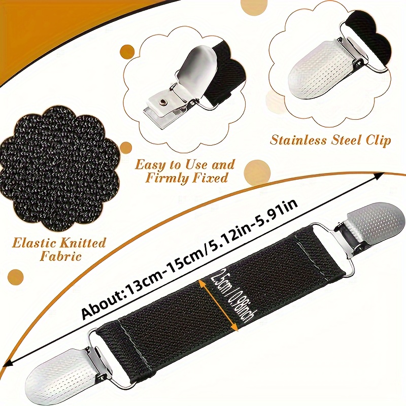 2pcs 4pcs black white dress clips back clip - Temu