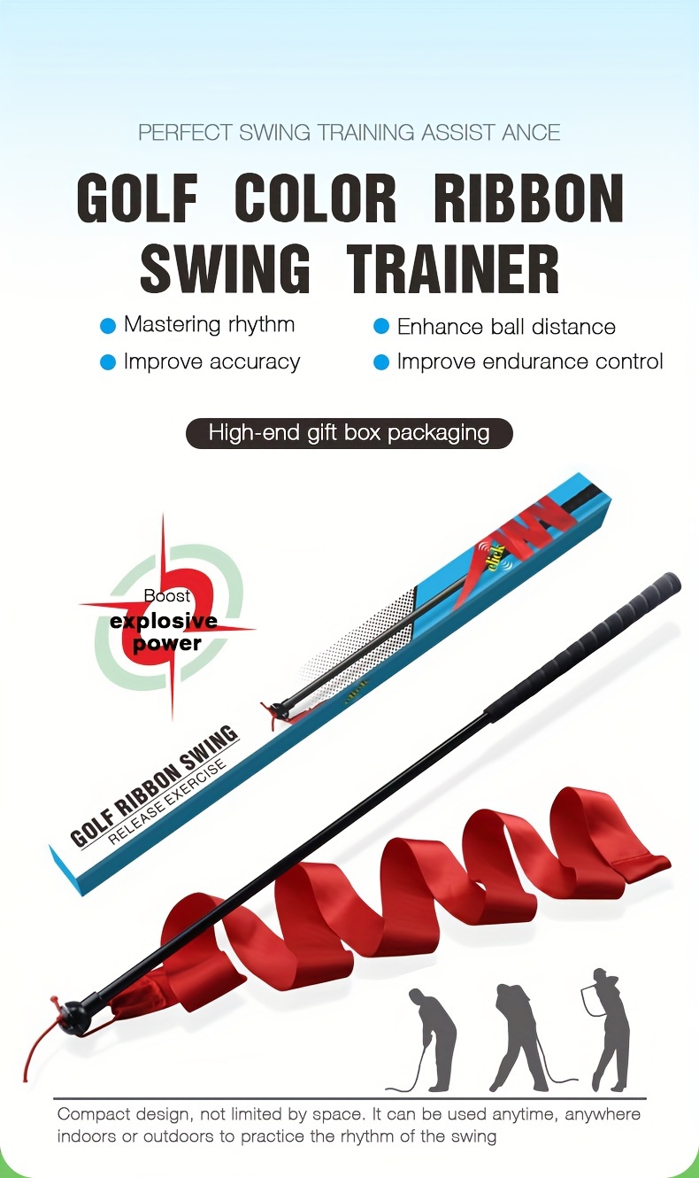 Universal Golf Training Aid Fiberglass Golf Swing Trainer Temu