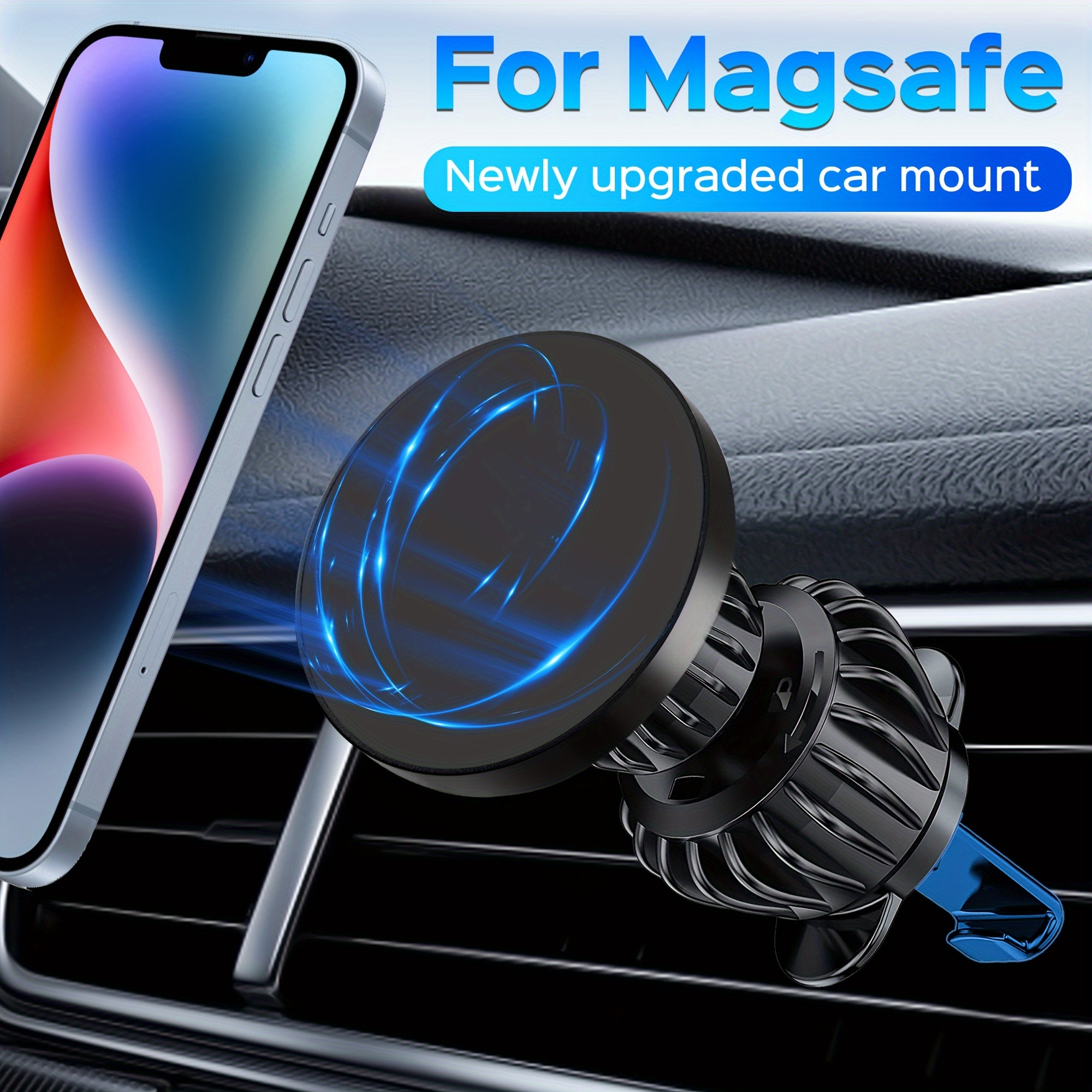 Mankiw Magsafe Autohalterung Kompatibel 15w Für Iphone 14, 13, 12, Kostenloser Versand Für Neue Benutzer