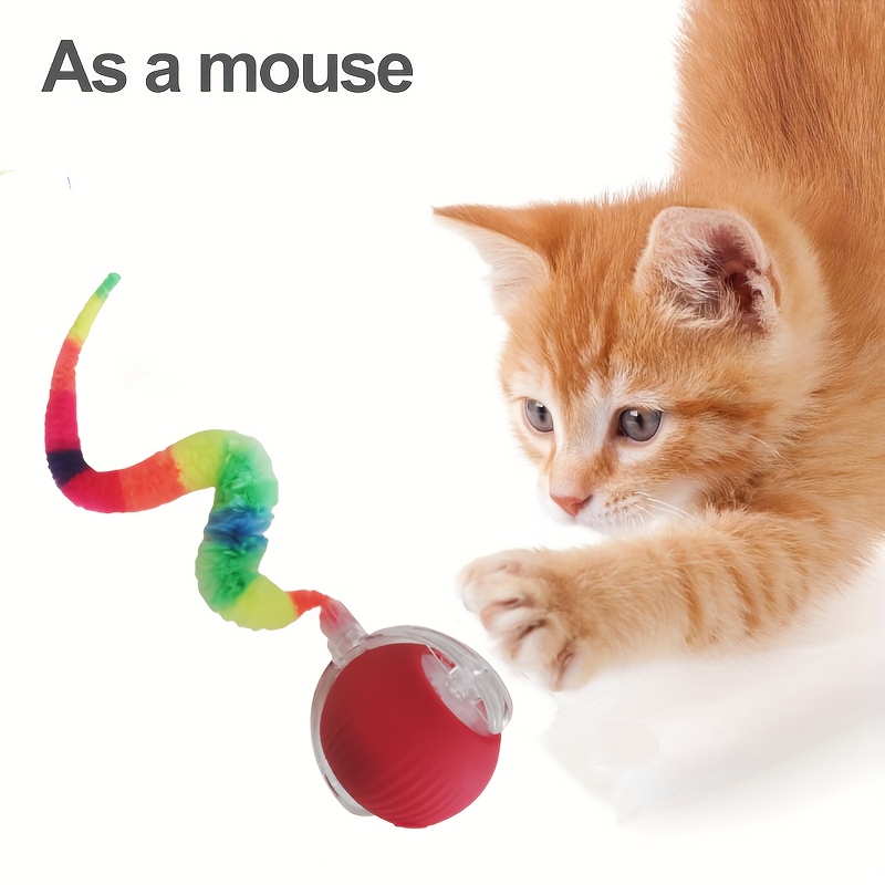 [Jouet intelligent] Nouvelle Balle Électrique pour Chat 2025, Jouet Intelligent Interactif Rechargeable par USB, Balle Roulante en ABS pour Chats et Chiens