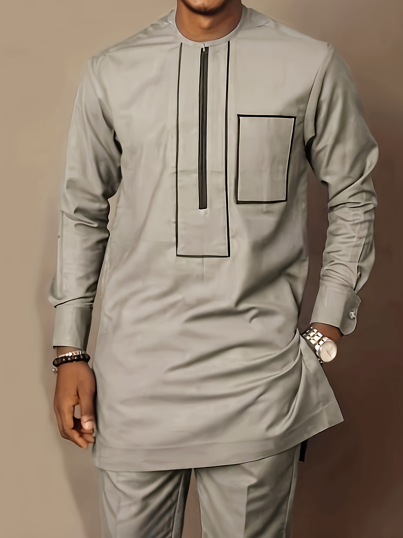 Printed Patchwork Robe Set
