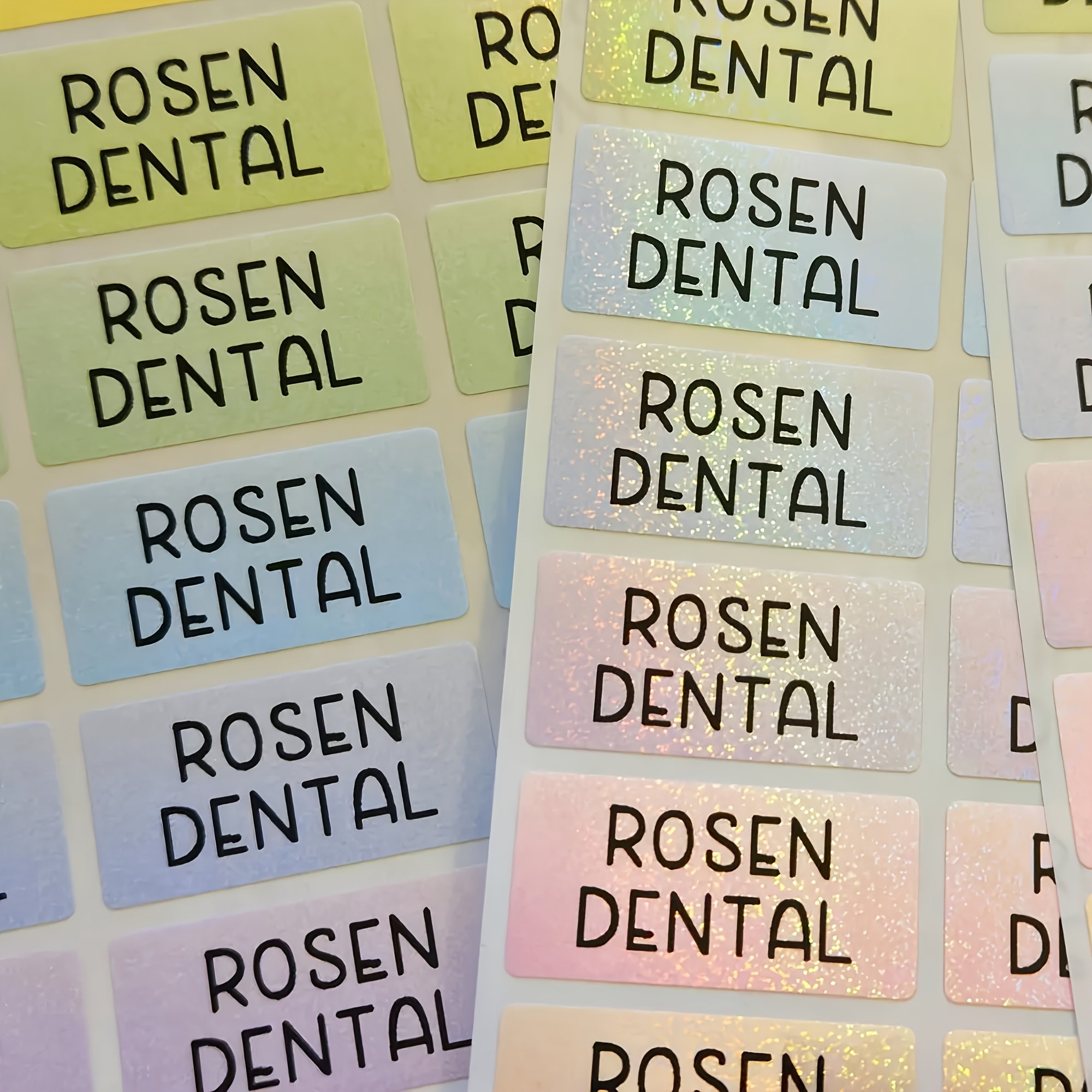 Image of 1 Sheet Of 24 Customizable Name Stickers, Perfect For Water Bottle And Laptop Decoration. Name Decals, Personalized Name Labels