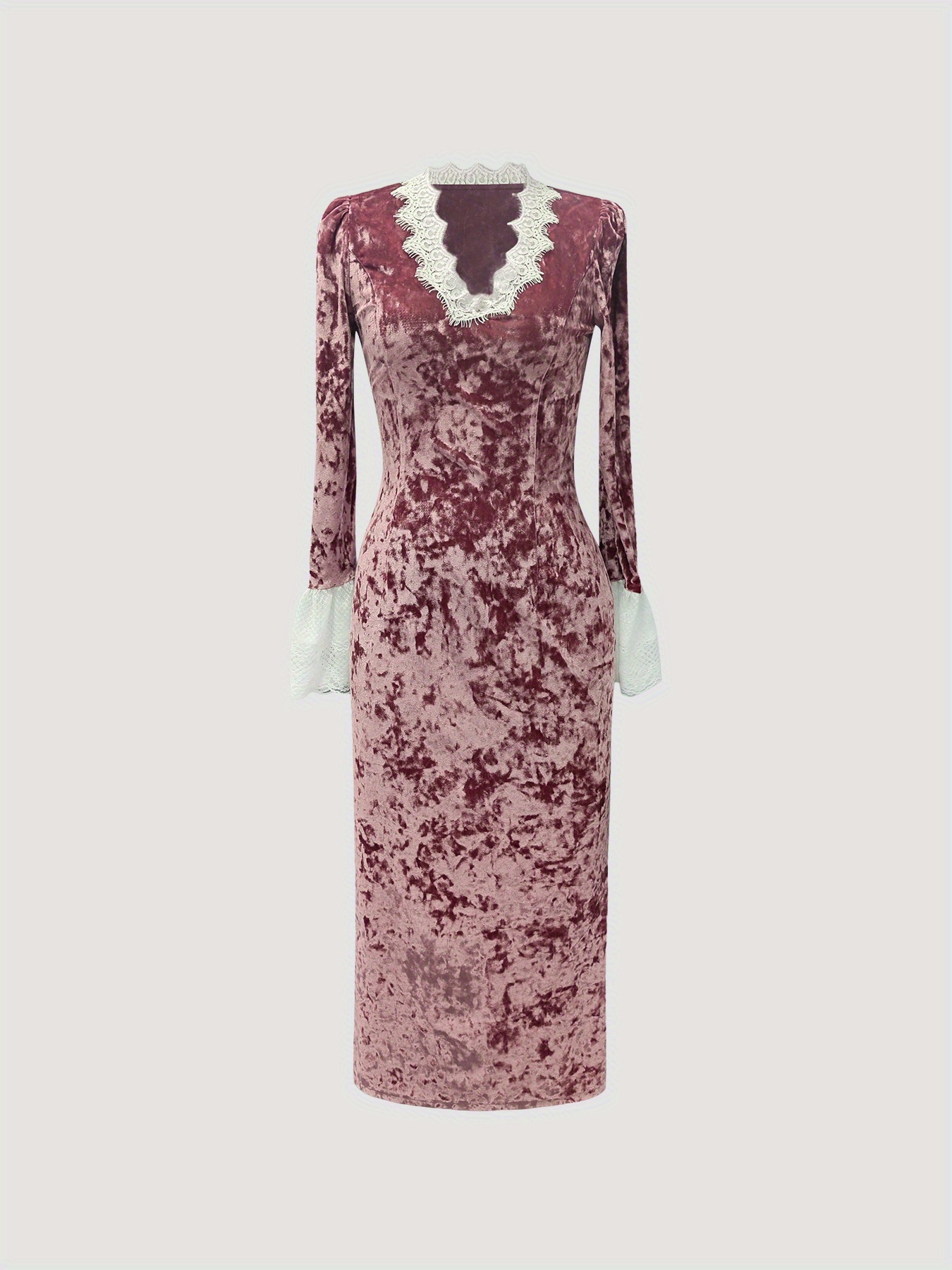 a urban romantic long dress velvet lace princess - Temu Mauritius