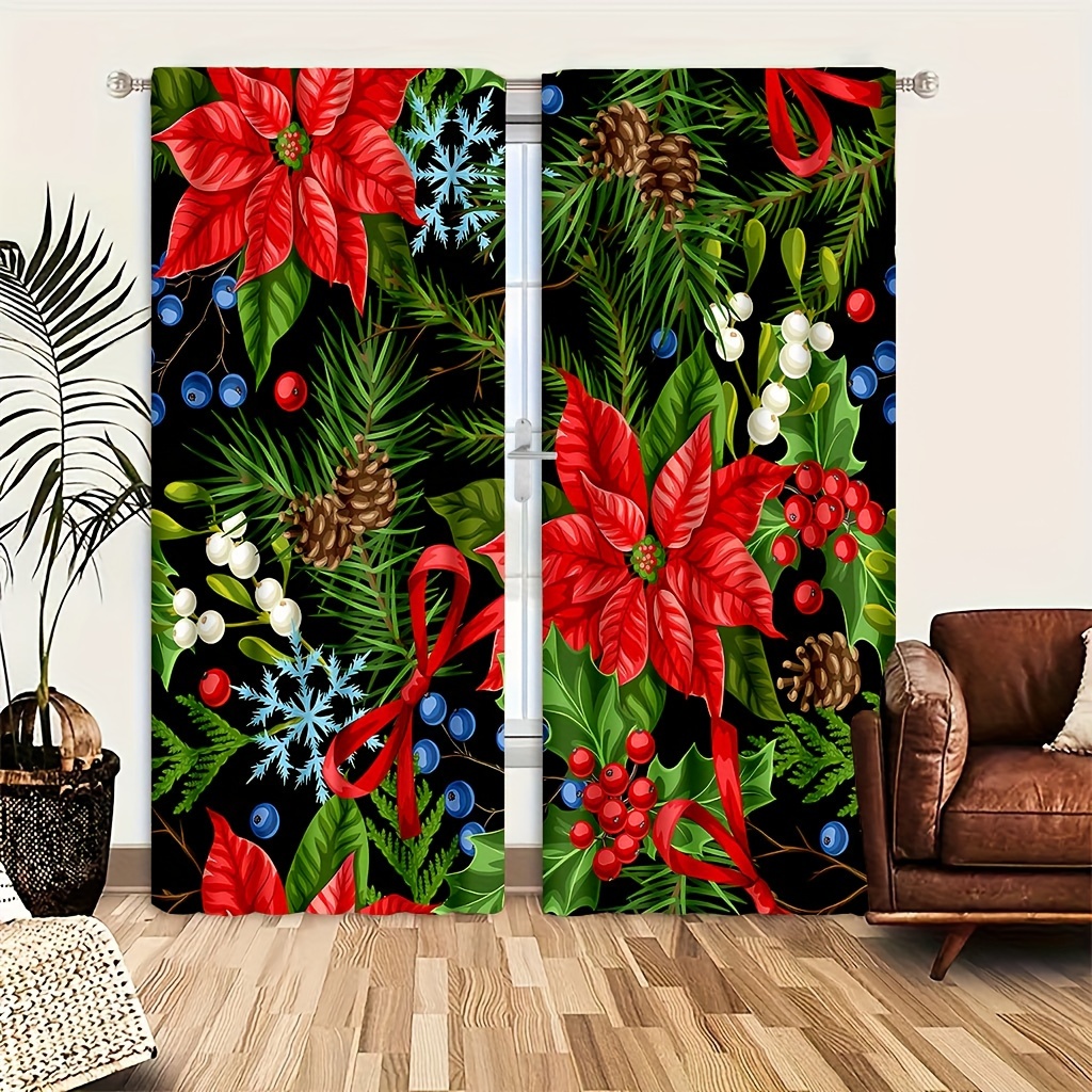 

Christmas Curtain - , , Polyester Tieback For & Decor, And