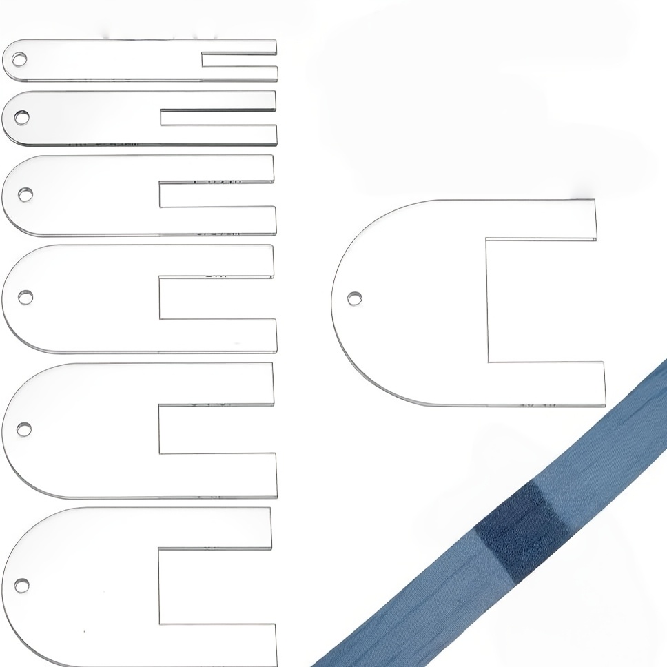 TEMU Kit d'outils de rapide en acrylique, pochoir de patron de pour tissu, règle guide de couture professionnelle, outil d'aide à la couture DIY pour