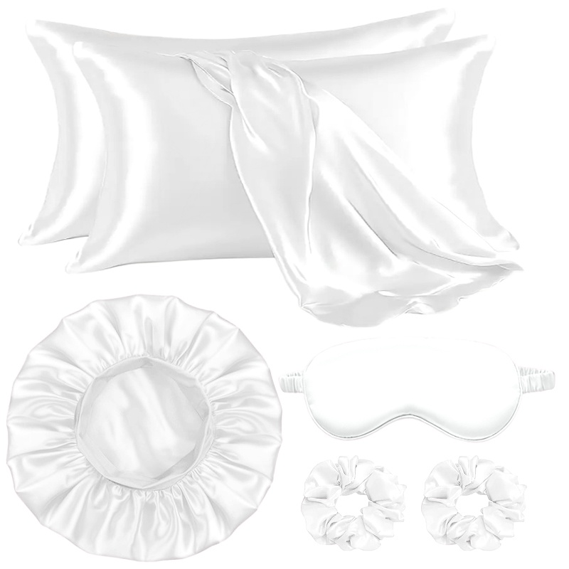 Gyltryx Hair & Skin Care Sleep Set Includes 2 Pillowcases, 1 Hair , Mask, 2 Hair Ties, And A Sleep .