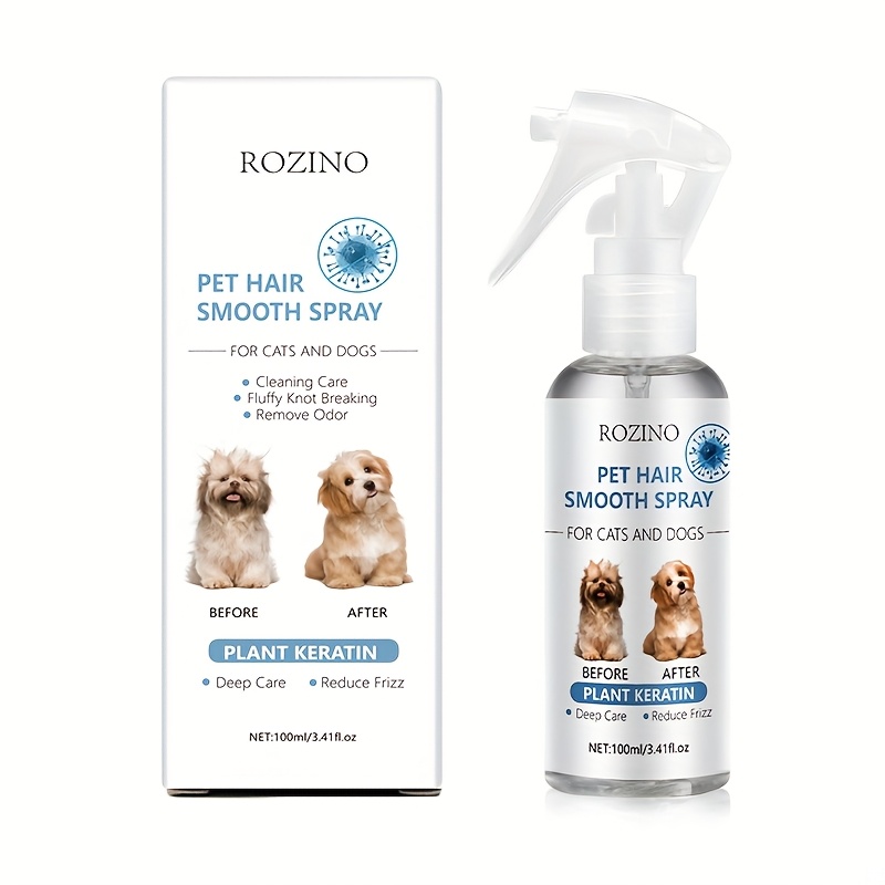 [instant Softening And Smoothing] Pet Hair 100ml, , Refreshing Texture, Spray Nozzle Design, Convenient To Use, Instant Softening, Efficient Moisturizing, To Dry And Split Ends