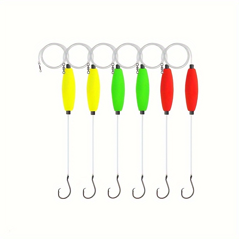 6pcs Catfish Rigs With 60/ Hook, Catfish Float Rigs With Double Rattle  Beads, Catfishing Tackle, Santee Rig