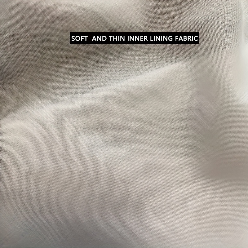 TEMU 1pc Soft And Thin Lining Fabric, Soft, Comfortable, And Breathable, White With No Stretch, Suitable For Skirt Lining, Pillow Insert Lining, And