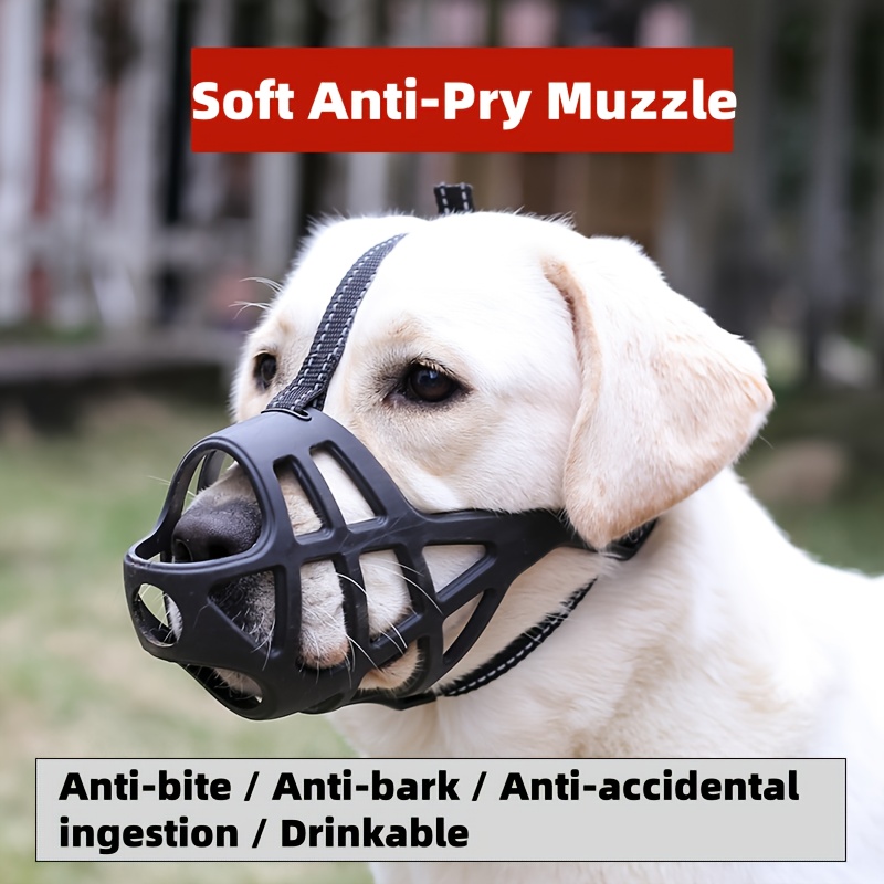 Heavy-Duty Anti-Bite Dog Muzzle - Soft Anti-Pry Mouth Cover with Secure Closure, Anti-Bark & Anti-Bite Protection, Breathable muzzle for Large Dogs, Aggressive, Puppies - Veterinary, Training, Travel - Durable Pet muzzle for Safe & Comfortable Mouth Coverage, Muzzle for Small Dogs, Veterinary Visit, Protective Gear, Sturdy Construction, Aggressive Dogs, Reinforced Stitching, Veterinary Visits, Halter For Large Dog, Halter For Pitbull, Dog Halter
