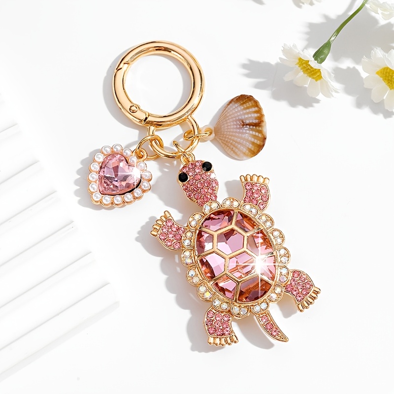 TEMU A Stylish And Luxurious Creative Keychain In Of A Cute Turtle, Women' Keys And As A Decorative Accessory For Bags, Ideal For Holiday Gifts And
