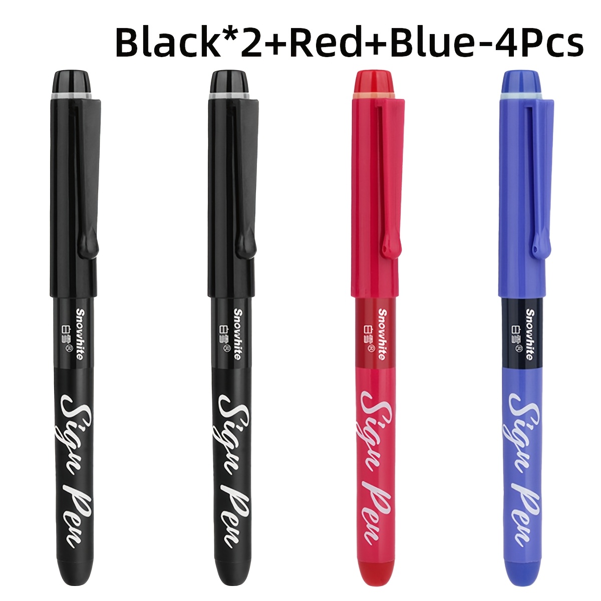 1pc/4pcs/9pcs Direct Liquid Ink , Smooth Writing Pens With Consistent Ink Flow, Quick-dry Ink, Design, Professional Signature Pens For Office, School, Journaling, Note Taking