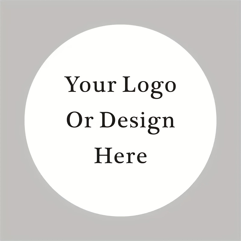 

50/100pcs Custom Pvc Logo Labels, 1-3 Inch Diameter, Waterproof Personalized Brand Decals For Business