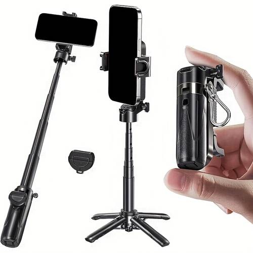 ifufubot compatible for iphone wireless selfie stick tripod with wireless remote control portable pocket sized phone holder detachable pole tripod stand for smartphones for photography live streaming video recording