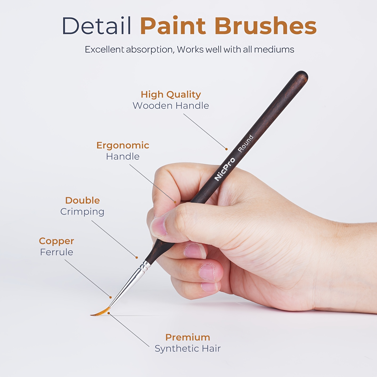 Miniature Paint Brushes - 15pcs Model Making Brushes Set