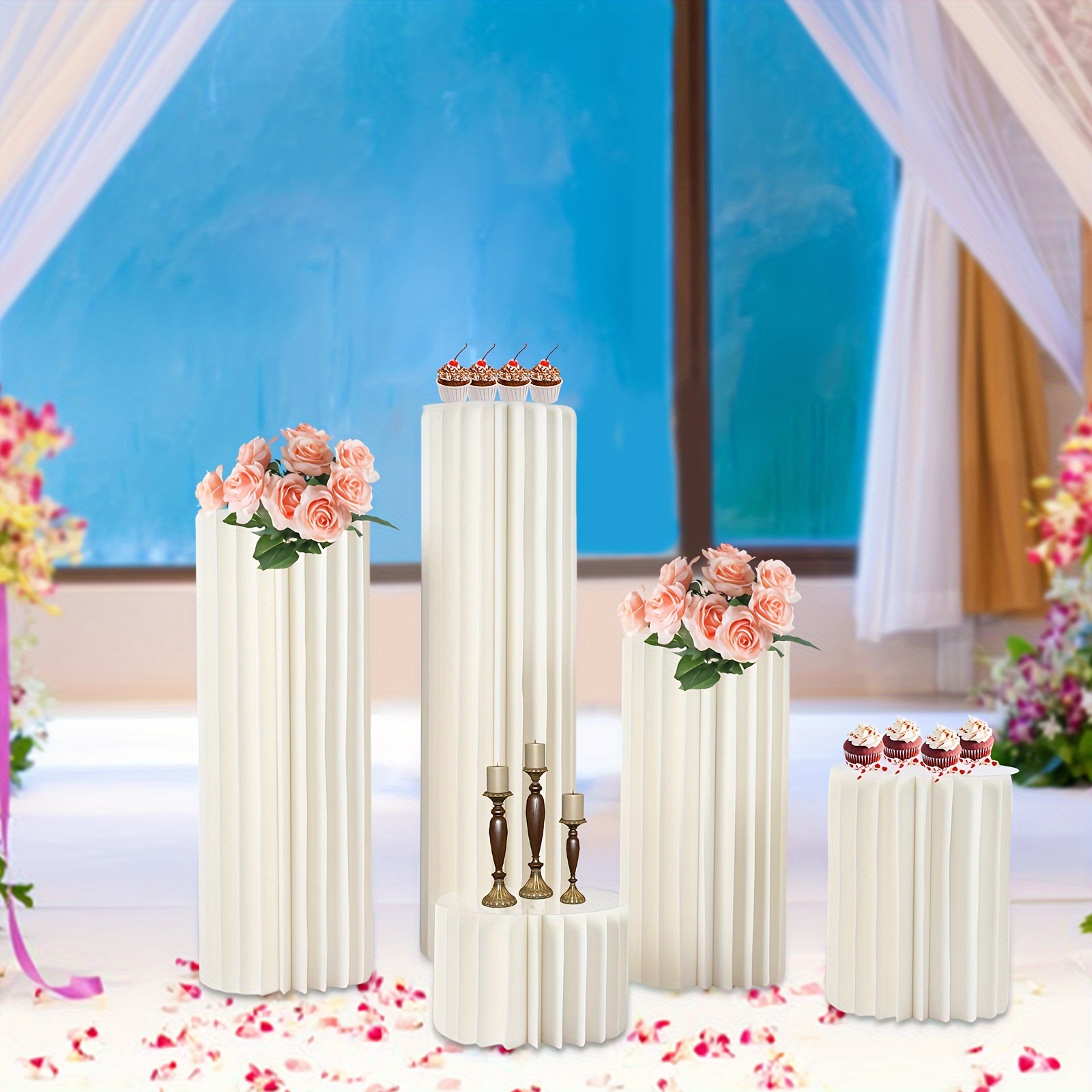 

5pcs Centerpieces Vase Stand For Table Decoration