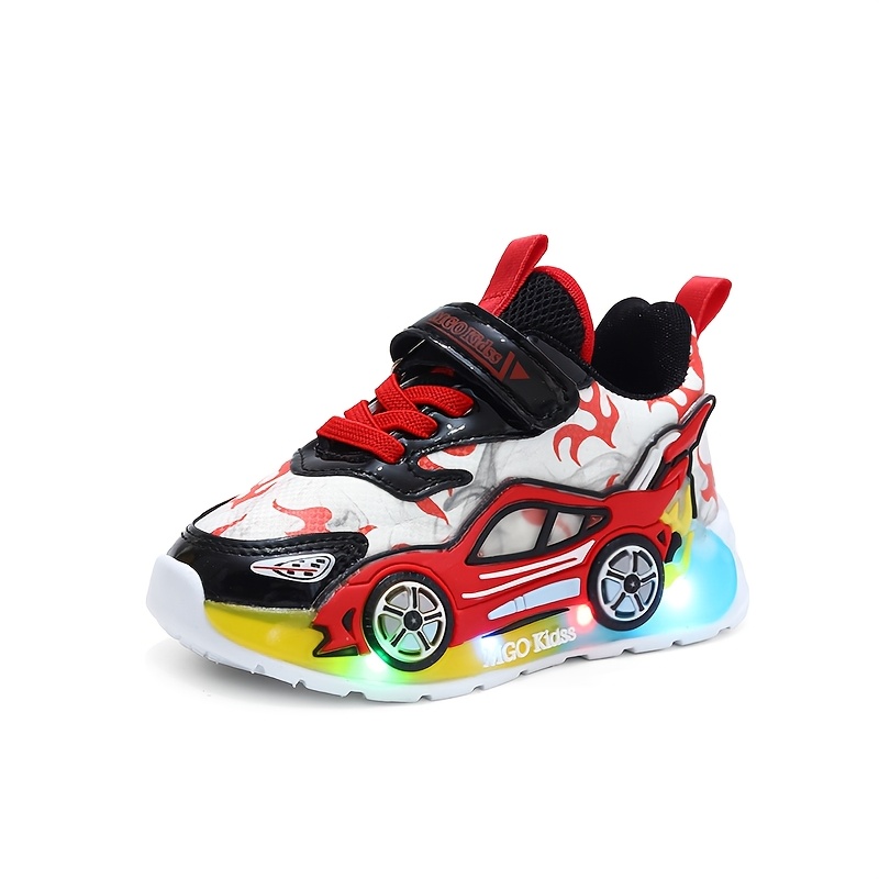 2025 Lente Nieuwe Stijl Verlichte Schoenen voor Jongens en Meisjes, Cartoon Hardloopschoenen met Verlichting, Geschikt voor Jongens van 1-6 jaar.