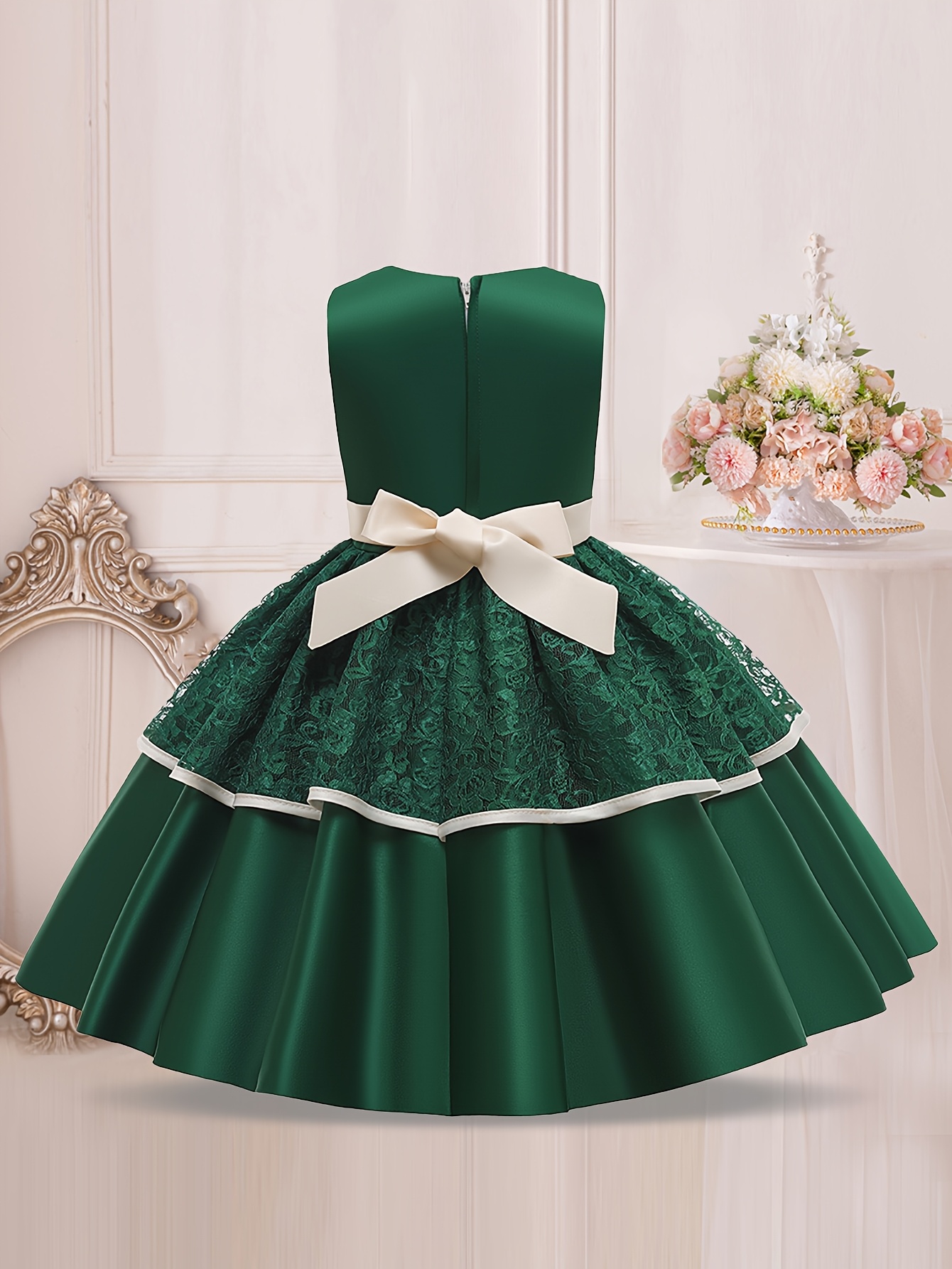 green emerald velvet dress Amazon.com: Girls Dresses Lace Flower Girl Dresses Green Quarter Sleeve  Satin Bowknot Mesh Tulle Dress for Litter Girl Wedding : Clothing, Shoes &  Jewelry main image 1