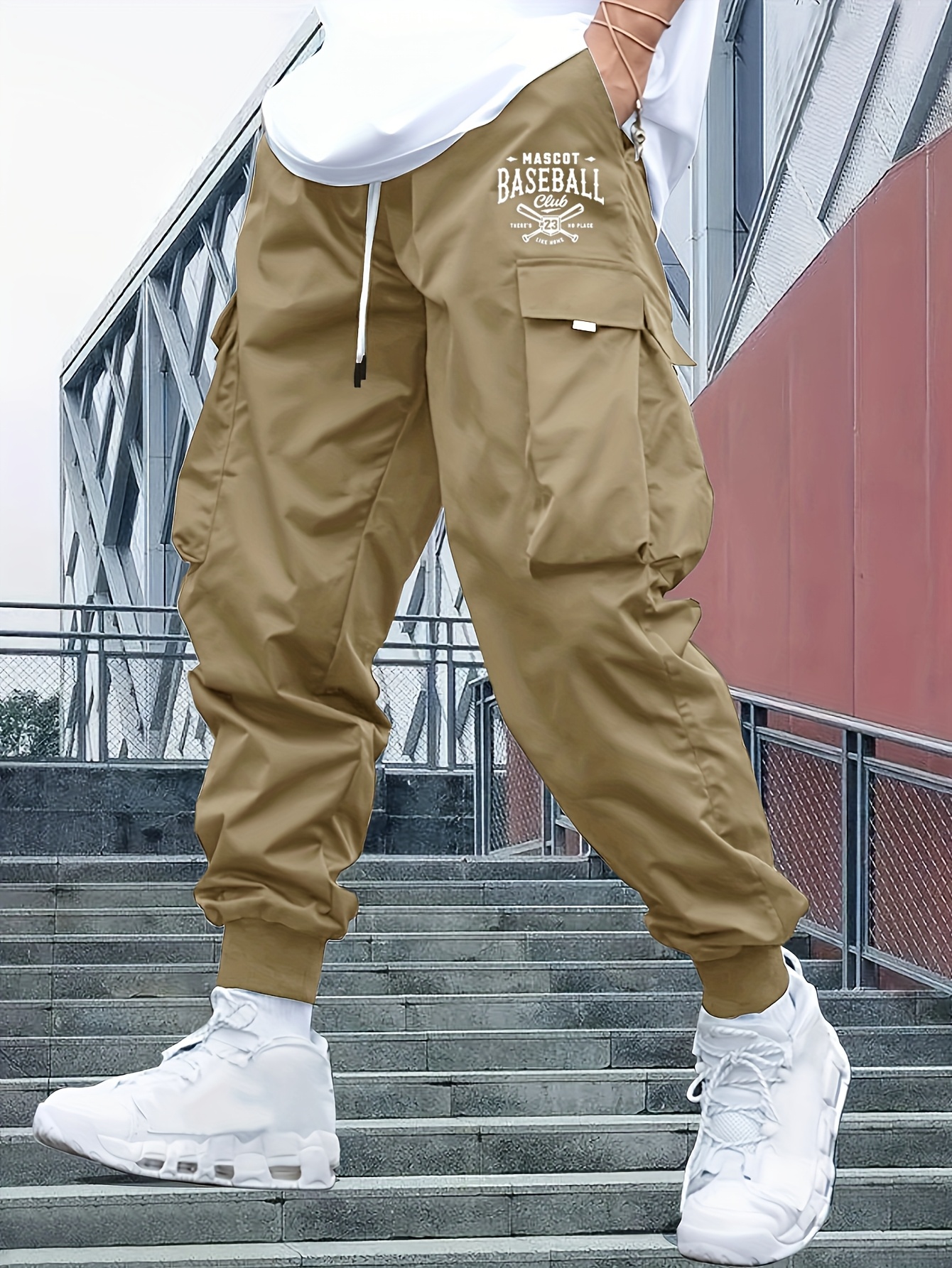 Heren Cargo Broek met Rechte Pijp en Meerdere Zakken - Stevige Outdoor - Brandi Studio