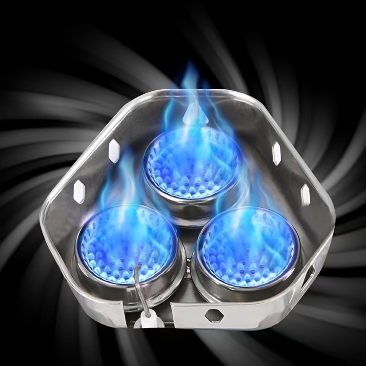 Portable 3500W/6800W Folding Gas Stove - Electric Ignition, Fuel Tank, Carry Case - Outdoor Camping Stove for Hiking, Picnic, and Christmas Gift