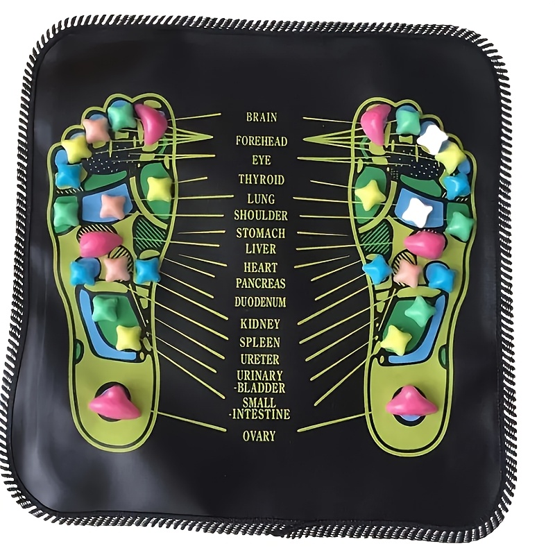 alfombra de masaje de pies con acupresión con 1 pieza de   de plástico   - alfombra de estimulación de puntos de acupuntura para pies para   del cansancio, herramienta de reflexología manual sin necesidad de energía detalles 1