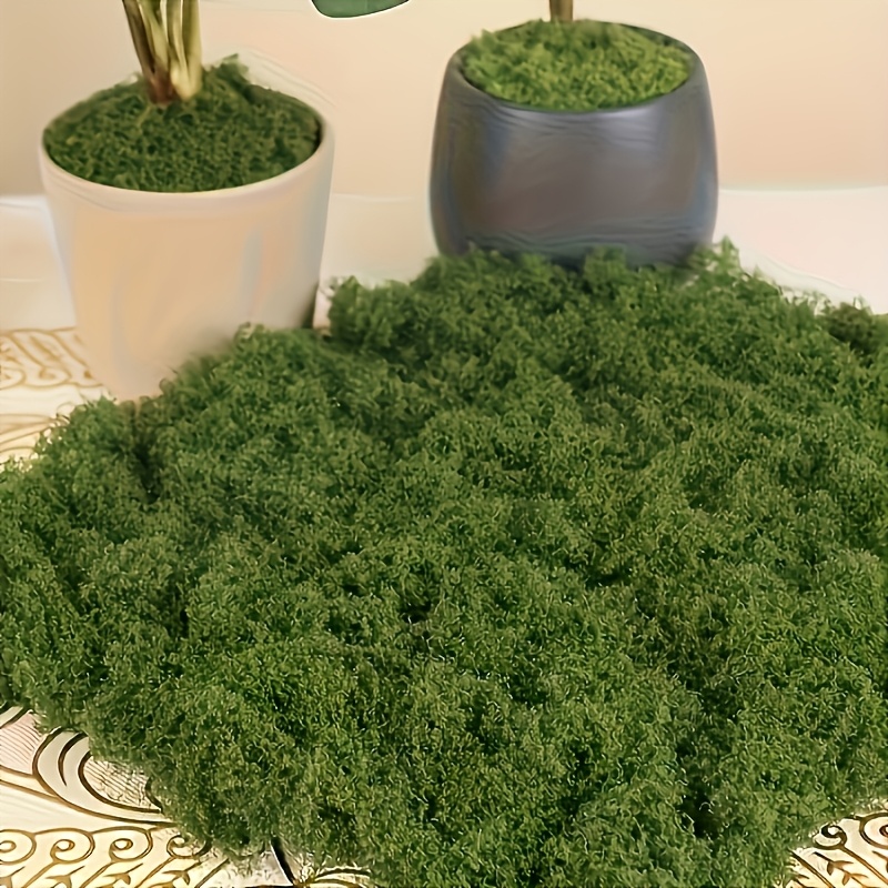 

1pc Artificial Moss Lawn - Micro Landscape Simulation Greenery, Potted Window Decoration, 30g/1.06oz, Plastic Material, Hand Tools And Supplies, Suitable For Home And Office Decoration