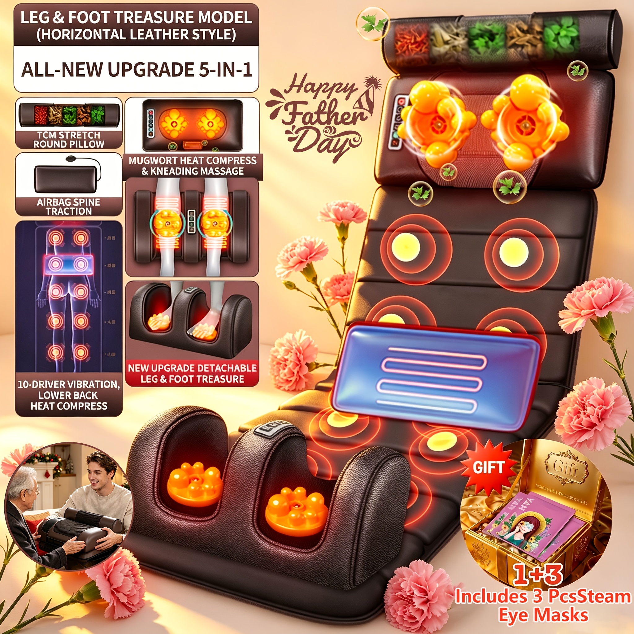 lower back massager sold on Temu United States