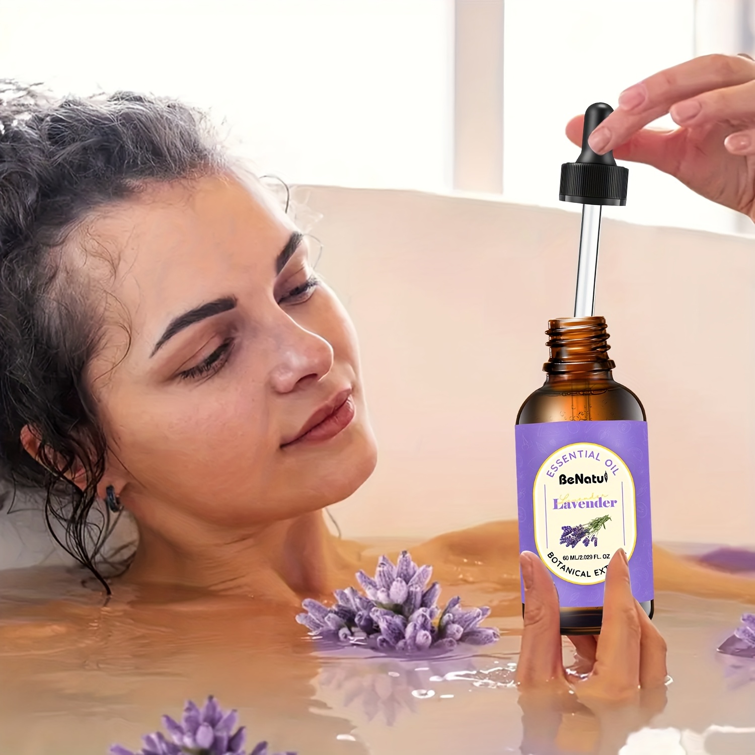 120ml/4oz Lavender Essential Oil - Large Size Lavender Scent Oil for Diffuser, Humidifier, Candle Making, Soap DIY, Massage Blend, Body Spray & Home Fragrance - Long Lasting Lavender Aroma for Room, Bedroom & Car Freshening - Gift for Women - Local