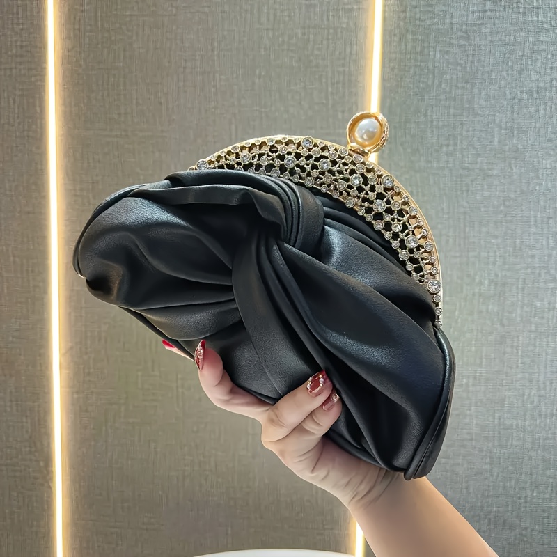 New Style Clutch Purses for Women/ Dinner Party Banquet Handbag/ Elegant  Golden Clutch Bag/ Closure/Chain Shoulder Strap Bag/ Best Birthday/Hol