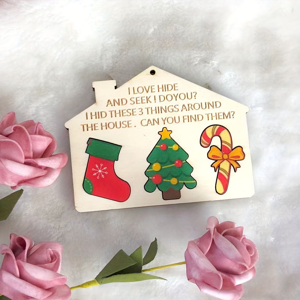 

1pc Wooden Elf-themed Christmas Tree Ornament - Holiday Decor & Party Favors, No Batteries Required