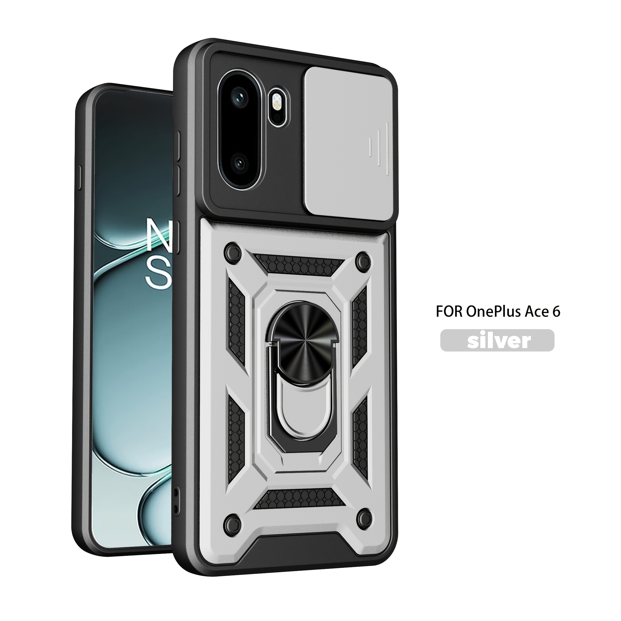 TEMU Phone Case: Suitable For Oneplus 15r 5g Protective Case With Sliding Camera Lens Cover